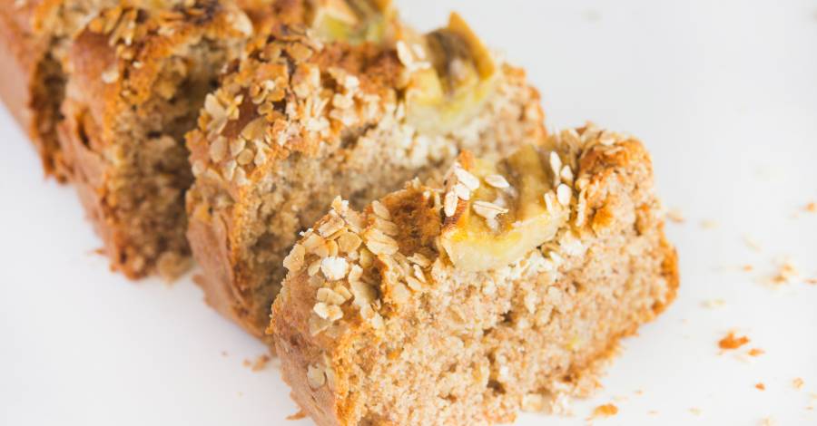 Bolo de Banana com Aveia