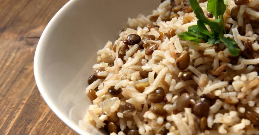 Arroz com Lentilhas