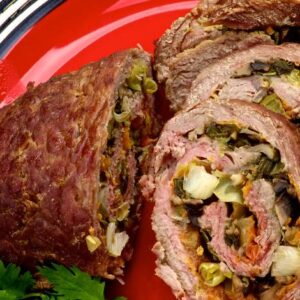 Receita de Bolo de Carne, Abobrinha e Cebolas Assadas – Surpreenda Todos!