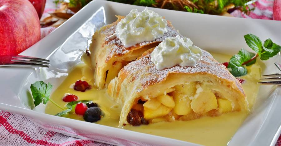 Strudel Folhado de Maca