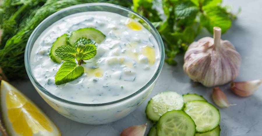 Tzatziki Pasta de Iogurte e Pepino